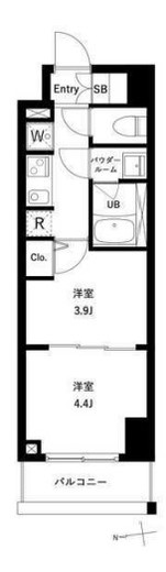 アーバンパーク綾瀬WEST　405号室　間取り