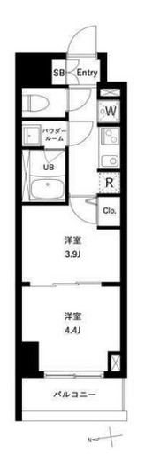 アーバンパーク綾瀬WEST　406号室　間取り