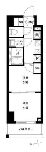 アーバンパーク綾瀬WEST　504号室　間取り