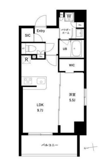アーバンパーク綾瀬WEST　701号室　間取り