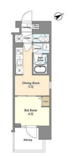 グランカーサ町屋Ⅱ　603号室　間取り