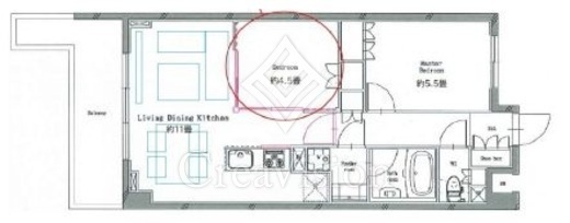 TAK PLAZAⅡ　410号室　間取り