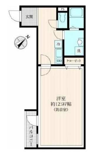(仮)サウンドフリー東池袋　401号室　間取り