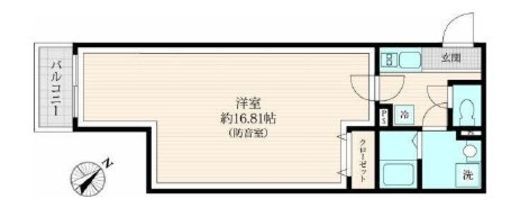 (仮)サウンドフリー東池袋　703号室　間取り