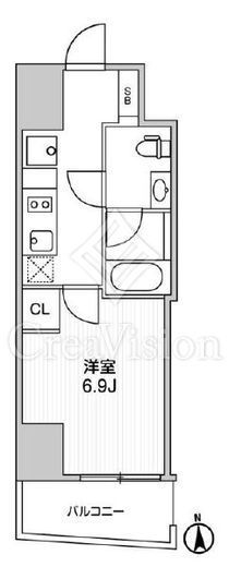 ルミーク文京湯島　603号室　間取り