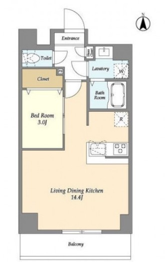 アルファコート谷在家　502号室　間取り