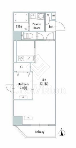 アルファコート谷在家　503号室　間取り