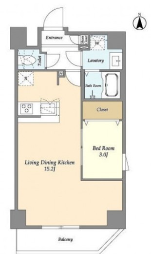 アルファコート谷在家　901号室　間取り