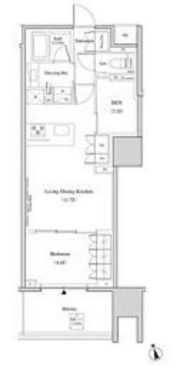 ザ・パークハビオ北千住　602号室　間取り