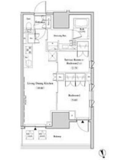 ザ・パークハビオ北千住　912号室　間取り