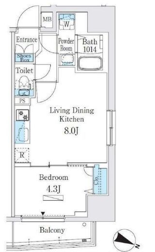 プライムブリス板橋本町　402号室　間取り