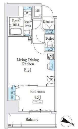 プライムブリス板橋本町　601号室　間取り