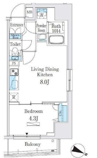 プライムブリス板橋本町　602号室　間取り