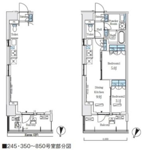 ロイヤルパークス赤羽ノース　336号室　間取り