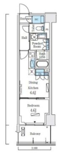 ロイヤルパークス赤羽ノース　435号室　間取り