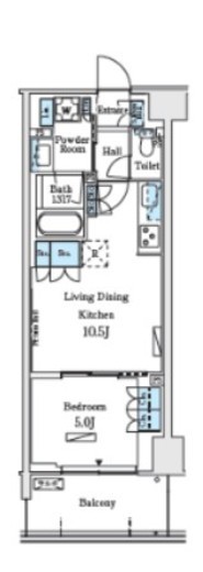 ロイヤルパークス赤羽ノース　318号室　間取り