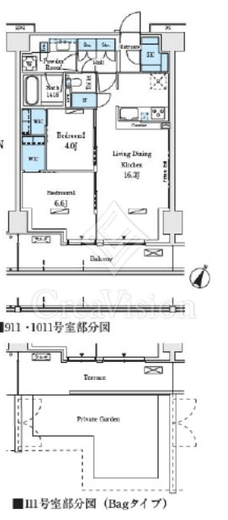 ロイヤルパークス赤羽ノース　1012号室　間取り