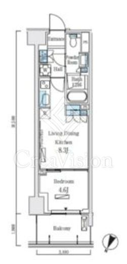 ロイヤルパークス赤羽ノース　717号室　間取り