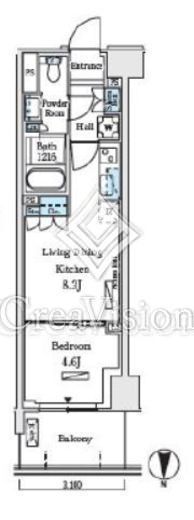 ロイヤルパークス赤羽ノース　234号室　間取り