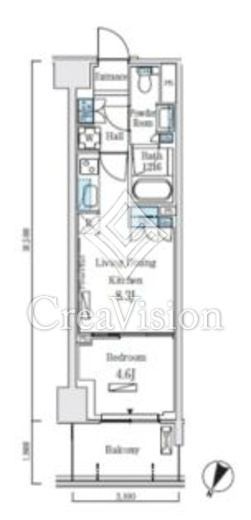 ロイヤルパークス赤羽ノース　617号室　間取り