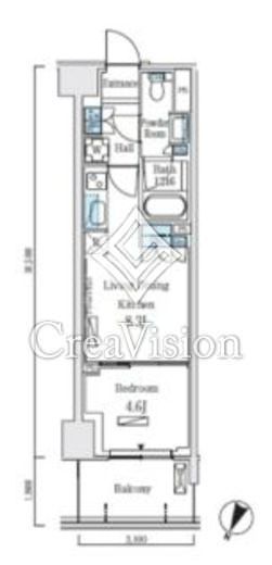 ロイヤルパークス赤羽ノース　619号室　間取り