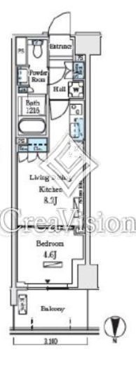ロイヤルパークス赤羽ノース　639号室　間取り