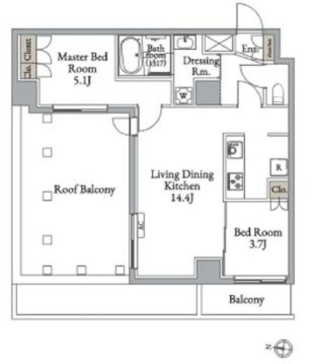 メトロステージ亀有　303号室　間取り