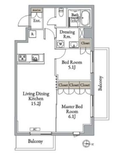 メトロステージ亀有　304号室　間取り