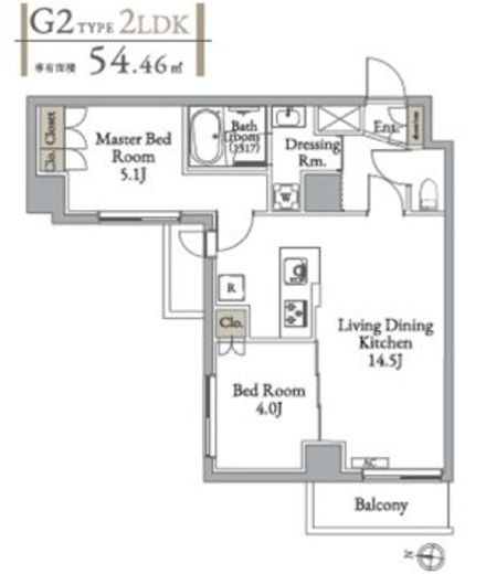 メトロステージ亀有　403号室　間取り