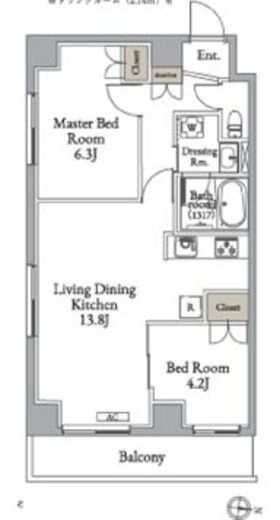 メトロステージ亀有　508号室　間取り