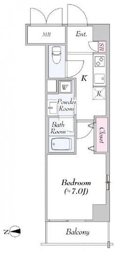 URBANLINKときわ台（アーバンリンクときわ台）　505号室　間取り