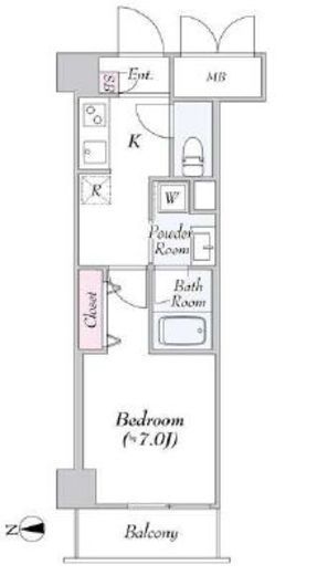 URBANLINKときわ台（アーバンリンクときわ台）　604号室　間取り
