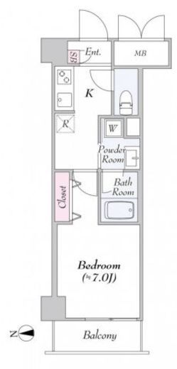 URBANLINKときわ台（アーバンリンクときわ台）　103号室　間取り