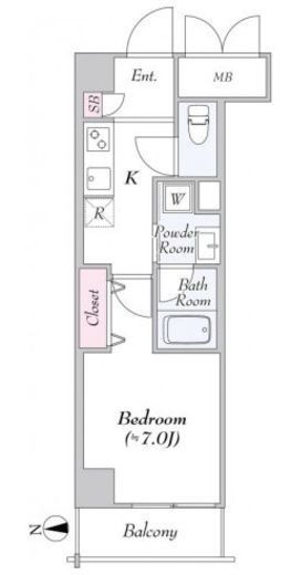 URBANLINKときわ台（アーバンリンクときわ台）　702号室　間取り
