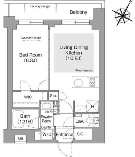 コンフォリア・リヴ文京護国寺　201号室　間取り