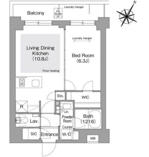 コンフォリア・リヴ文京護国寺　301号室　間取り