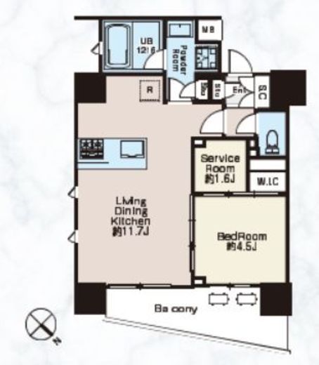 クラシアム文京白山　1001号室　間取り