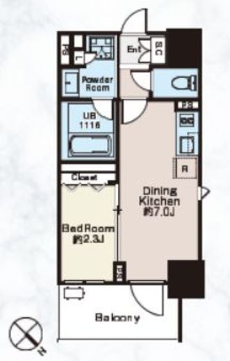 クラシアム文京白山　1004号室　間取り