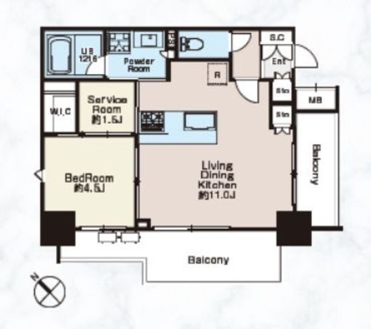 クラシアム文京白山　205号室　間取り