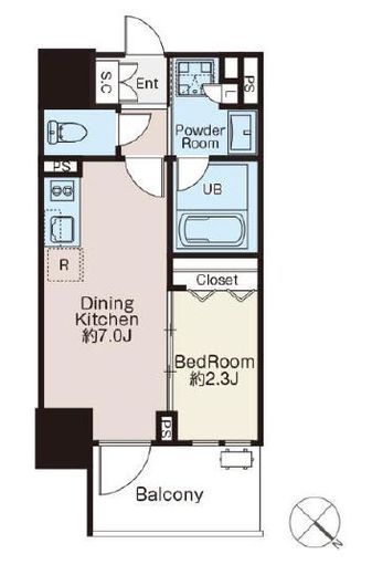 クラシアム文京白山　803号室　間取り