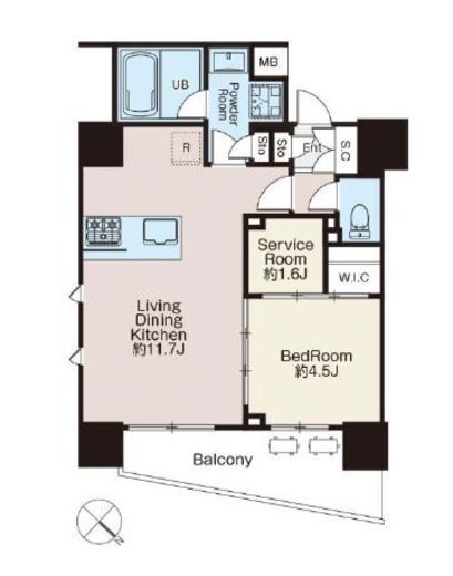 クラシアム文京白山　901号室　間取り