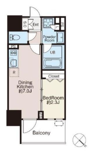 クラシアム文京白山　903号室　間取り