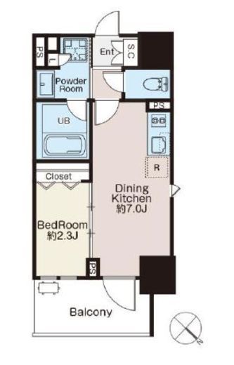 クラシアム文京白山　904号室　間取り