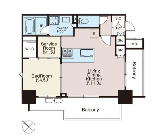 クラシアム文京白山　605号室　間取り