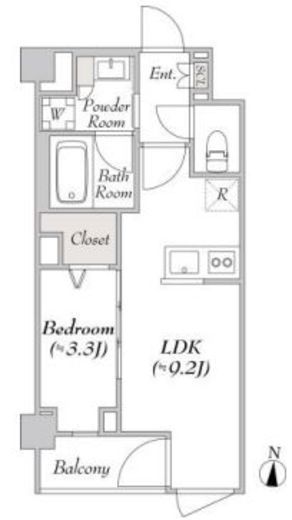 ルミーク北千住　304号室　間取り