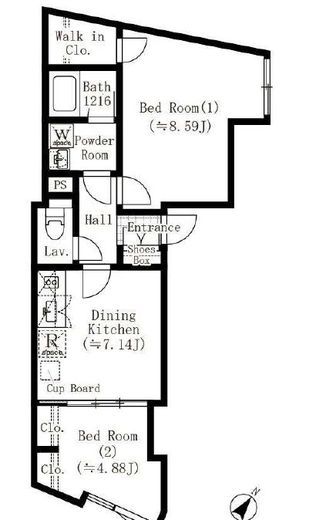 EDIT西池袋　101号室　間取り