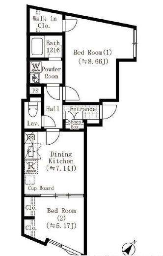 EDIT西池袋　201号室　間取り