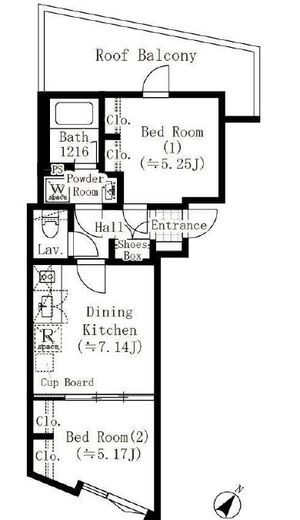 EDIT西池袋　501号室　間取り
