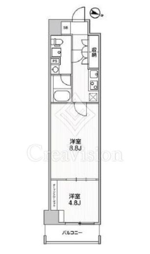 ベルシード板橋本町プレミアⅡ　405号室　間取り