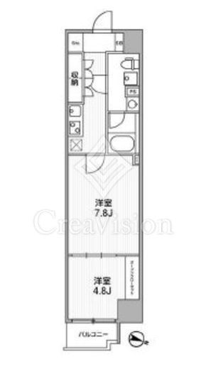 ベルシード板橋本町プレミアⅡ　406号室　間取り
